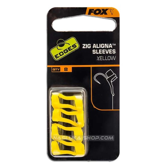 Αξεσουάρ για zig-rig αρματωσιές Fox Zig Aligna Sleeves - Yellow