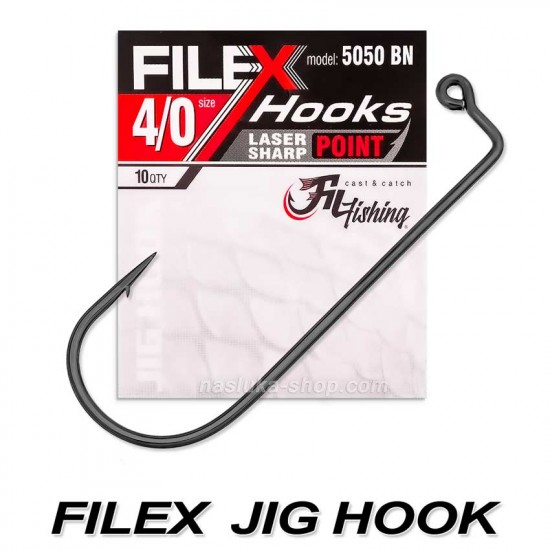Offset Αγκίστρια Filex 5050 BN Jig Hook
