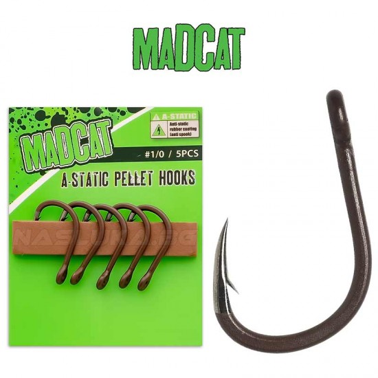 Αγκίστρια MadCat A-Static Pellet Hooks - 5 τεμ.