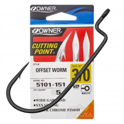 Offset Αγκίστρια Owner Worm Shank - 5101