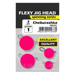 Στρογγυλές μολυβοκεφαλές Life Orange Flexy Jig Head - Luminous Pink