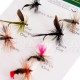 Σετ τεχνητών μυγών Mikado Fly Mix Classic Dry Flies - 12τμχ