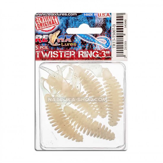 Σετ 5 τμχ Τεχνητό Σιλικόνης Relax Turbo Twister Standard Blister 6.5εκ - χρώμα TS007