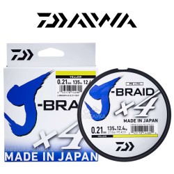 Νήμα Daiwa J-Braid X4 135μ - Κίτρινο