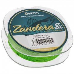 Νήμα 8κλωνο για spinning Delphin Zandera 8X Fluo Green - 150μ