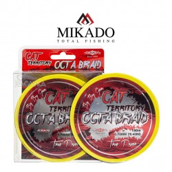 Νήμα για ψάρεμα γουλιανού Mikado Cat Territory Octa Braid Fluo Yellow - 150μ
