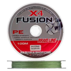 Νήμα 4κλωνο Remixon Fusion Braid x4 Green - 100μ