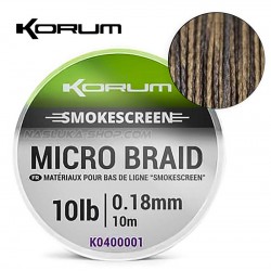Плетено потъващо влакно за поводи Korum Smoke Screen Micro Braid - 10м