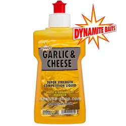 Υγρή τροφή  Dynamite Baits XL Liquid Garlic-Cheese - Σκόρδο και Τυρί