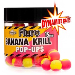 Pop-Up Μπάλες Dynamite Baits Fluro Two Tone 15χλστ - Banana & Krill