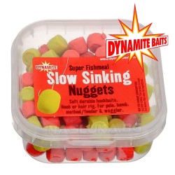 Dynamite Baits Slow Sinking Nuggets Super Fishmeal - Yellow/Red