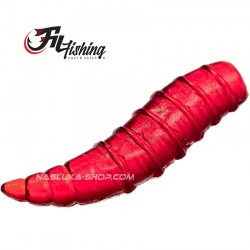 Λευκά σκουλήκια σιλικόνης Filex Maggots - χρώμα FF05 Fluo Red