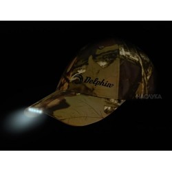 Светеща шапка с козирка и LED диоди Delphin