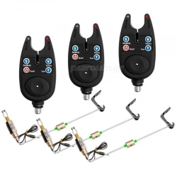 Σετ 3 τμχ Ειδοποιητές FishPro N028 και 3 τμχ Δείκτες FishPro 2602