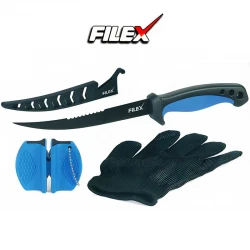 Σετ μαχαιριών, γαντιών και ακονίσματος Filex Fillet Set 7088
