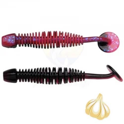 Τεχνητά Σιλικόνης Berkley Leech 50χλστ, 12 τμχ., Salmon Egg Red/Black