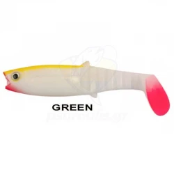 Σετ τεχνητά σιλικόνης Remixon Buster Shad 10εκ, 5 τμχ., χρώμα Green