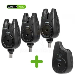 Σετ ειδοποιητές για ψάρεμα κυπρίνου Carp Pro D-Carp WT Bite Alarm Set 3+1
