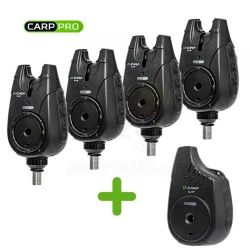 Σετ ειδοποιητές για ψάρεμα κυπρίνου Carp Pro D-Carp WT Bite Alarm Set 4+1