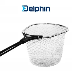 Απόχη με πτυσσόμενο κοντάρι Delphin Alux Tele 44x33
