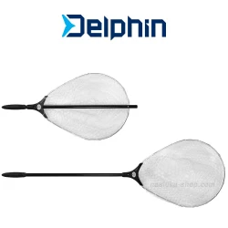 Απόχη με πτυσσόμενο κοντάρι Delphin Alux Tele 55x45