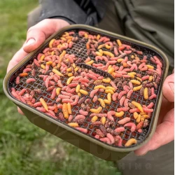 Πλαστικό δοχείο για σκουλήκια Korum Maggot Tub and Riddle - 1.2λ
