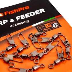 Στριφτάρια με παραμανα FishPro Safety Snap