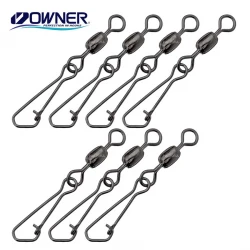Στριφτάρια Owner Hooked Snap Swivel