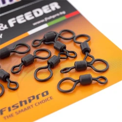 Στριφτάρια για αρματωσιές κυπρίνου FishPro Big Eye Rolling Swivel