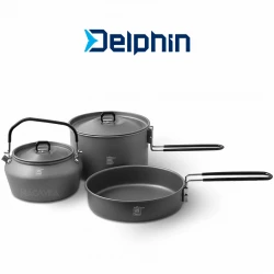 Πολυλειτουργικό σετ κάμπινγκ Delphin Camp Ware 3in1