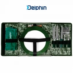 Σετ μαχαιροπήρουνων κάμπινγκ Delphin Foody Space C2G