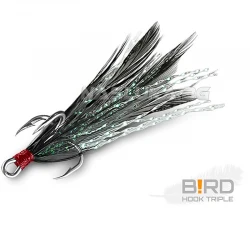 Σαλαγκιές με φτερό Delphin B!rd Triple Hook - 3 τμχ. - Black