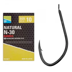 Αγκίστρια Preston Innovation Natural N-30 Barbed - 15 τμχ