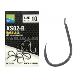 Αγκίστρια χωρίς αρπάδι Feeder Preston XS02-B Barbless - 10 τμχ