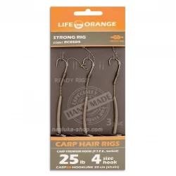 Αρματωσιές για ψάρεμα κυπρίνου Life Orange Carp Hair - Strong Rig