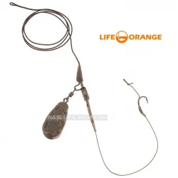 Αρματωσιές για ψάρεμα κυπρίνου Life Orange Power Lead Clip - Lead Grip - Rig 70