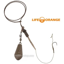 Αρματωσιές για ψάρεμα κυπρίνου Life Orange Running Lead - Rig 45