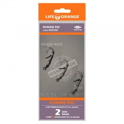 Αρματωσιές για ψάρεμα κυπρίνου Life Orange Carp Ronnie Rig - 3 τμχ