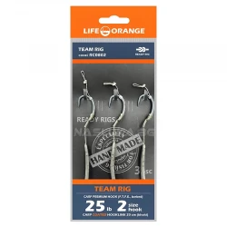 Αρματωσιές για ψάρεμα κυπρίνου Life Orange Carp Team Rig - 3 τμχ