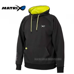 Φούτερ Matrix Minimal Hoody Black Marl-Lime