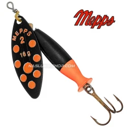 Τεχνητό Mepps Aglia Long Heavy Black/Orange Dots
