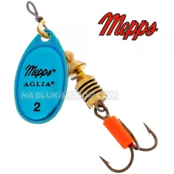 Τεχνητό Ψαρέματος Mepps Aglia Platinum Blue