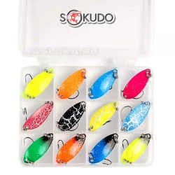 Σετ Τεχνητά Δολώματα Sokudo Trout Color - 12τμχ