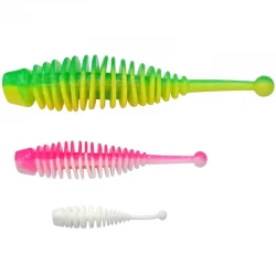 Τεχνητά Σιλικόνης Berkley Powerbait Naiad Garlic 3εκ - 12 τμχ. - χρώμα Spring Green/White