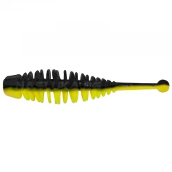 Τεχνητό Σιλικόνης Berkley Powerbait Naiad Garlic 5εκ - 10 τμχ - χρώμα Black/Sunshine Yellow