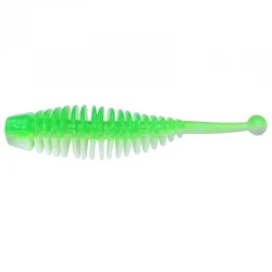 Τεχνητά Σιλικόνης Berkley Powerbait Naiad Garlic 3εκ - 12 τμχ. - χρώμα Spring Green/White