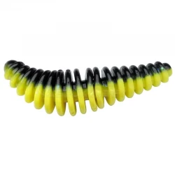 Τεχνητά Σιλικόνης Berkley Powerbait Pupa Garlic 4.5εκ - 8 τμχ. - χρώμα Black/Sunshine Yellow