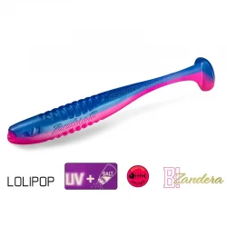 Τεχνητά Σιλικόνης Delphin Zandera UVs - 5 τμχ - χρώμα Lolipop