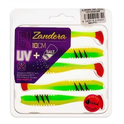 Τεχνητά Σιλικόνης Delphin Zandera UVs - 5 τμχ  - χρώμα Perchy