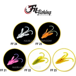 Τεχνητά Σιλικόνης Filex Nymph - χρ΄ώμα FF21 Pink - 5τμχ